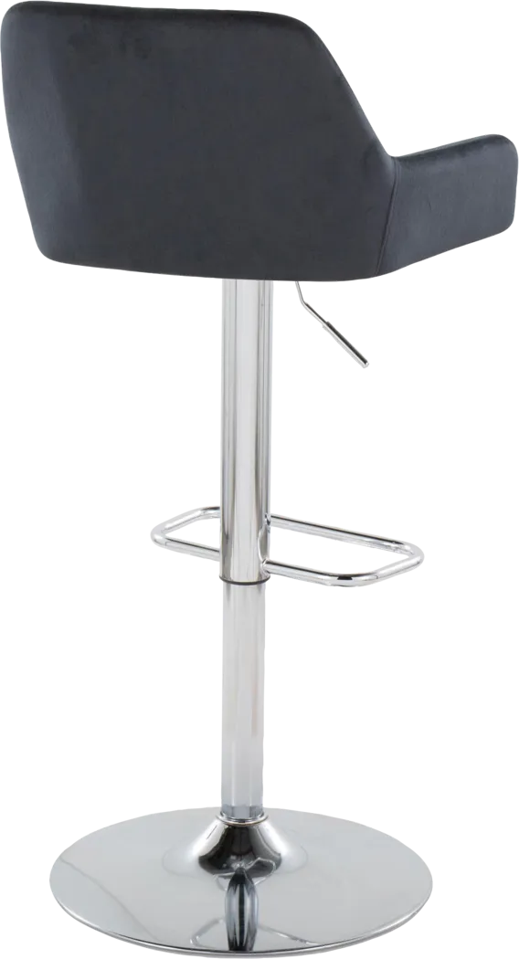 Rimcrest IX Black Adjustable Swivel Barstool, Set of 2 - Thumbnail - Image 8