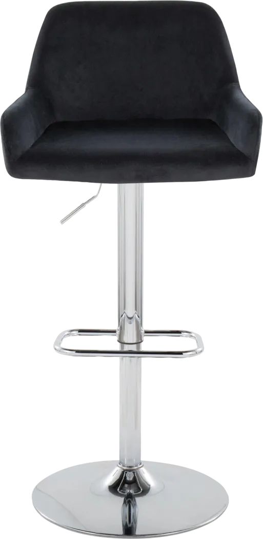 Rimcrest IX Black Adjustable Swivel Barstool, Set of 2 - Thumbnail - Image 10