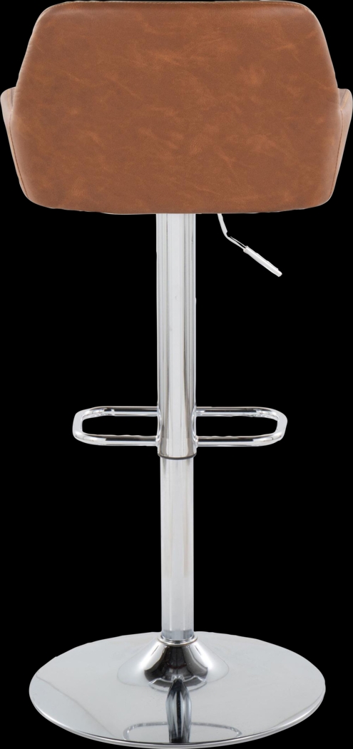 Rimcrest IX Camel Adjustable Swivel Barstool, Set of 2 - Thumbnail - Image 9