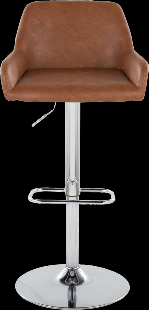 Rimcrest IX Camel Adjustable Swivel Barstool, Set of 2 - Thumbnail - Image 10