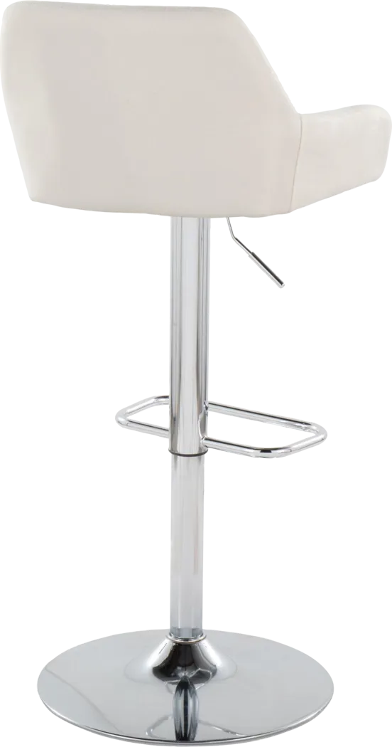 Rimcrest IX Cream Adjustable Swivel Barstool, Set of 2 - Thumbnail - Image 8