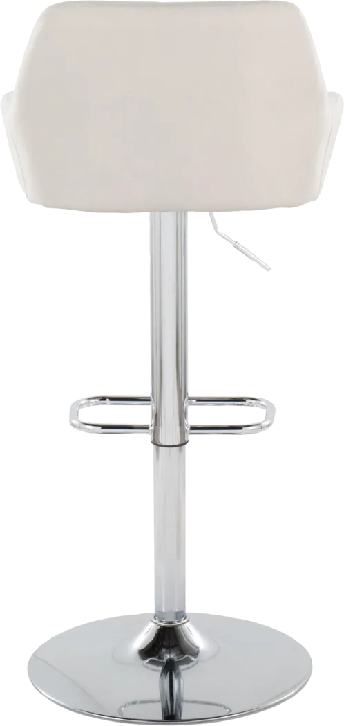 Rimcrest IX Cream Adjustable Swivel Barstool, Set of 2 - Thumbnail - Image 9