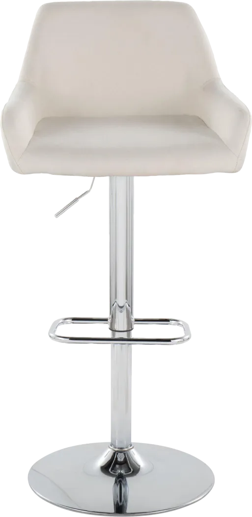 Rimcrest IX Cream Adjustable Swivel Barstool, Set of 2 - Thumbnail - Image 10