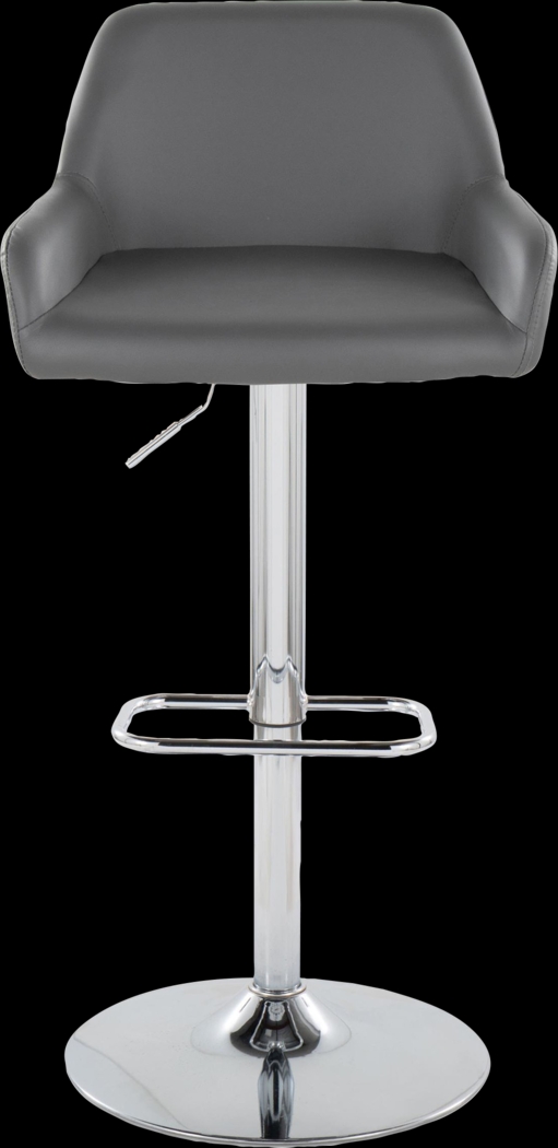 Rimcrest IX Gray Adjustable Swivel Barstool, Set of 2 - Thumbnail - Image 10