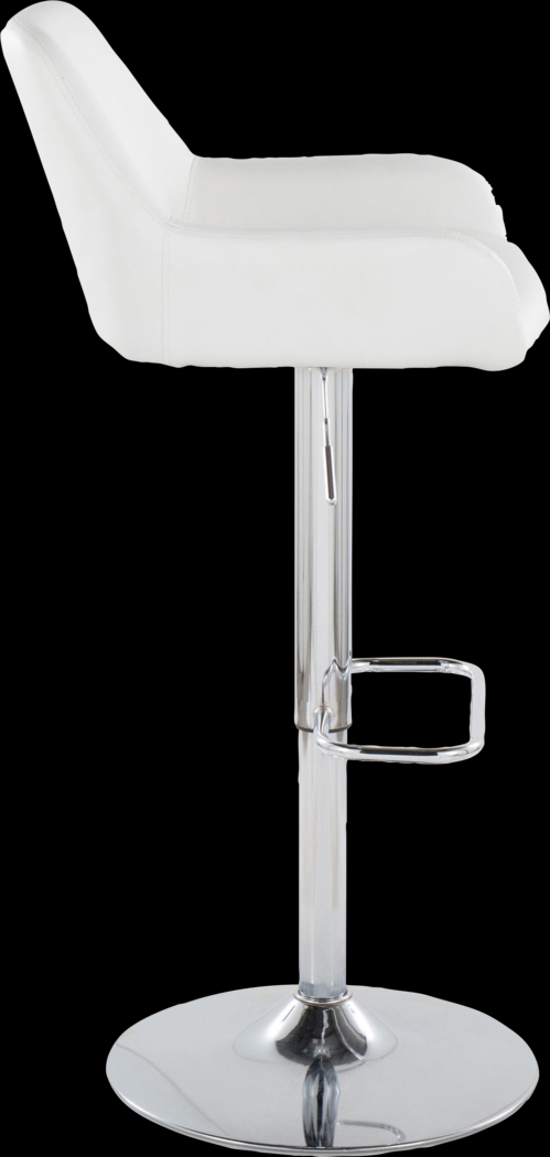 Rimcrest IX White Adjustable Swivel Barstool, Set of 2 - Thumbnail - Image 7