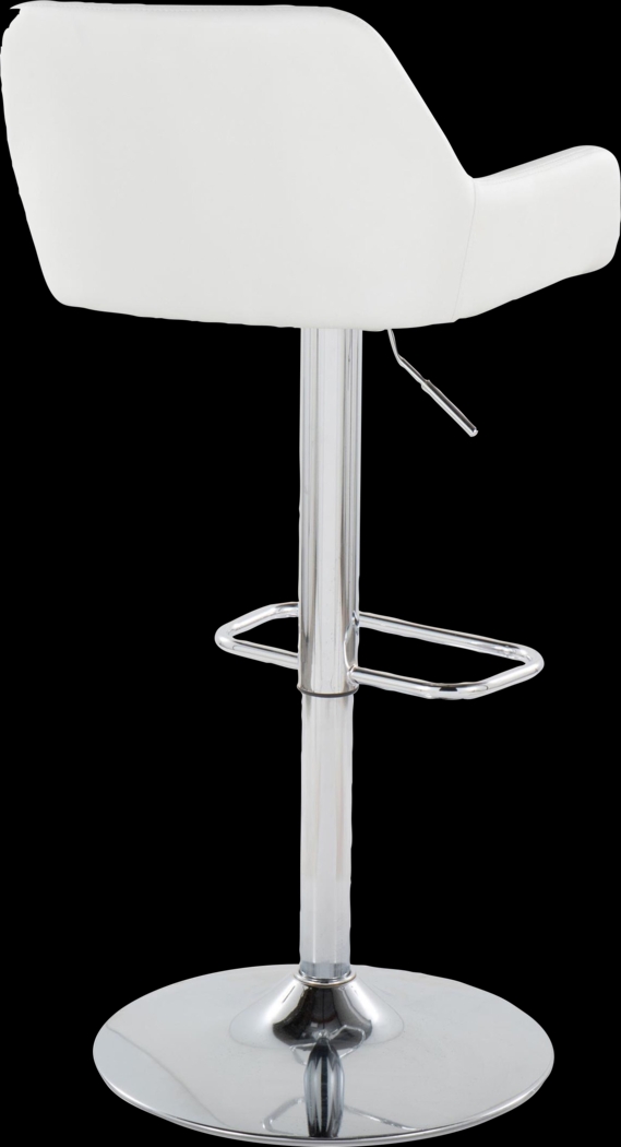 Rimcrest IX White Adjustable Swivel Barstool, Set of 2 - Thumbnail - Image 8