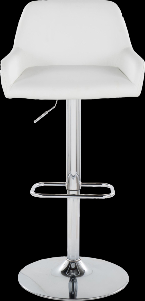 Rimcrest IX White Adjustable Swivel Barstool, Set of 2 - Thumbnail - Image 10