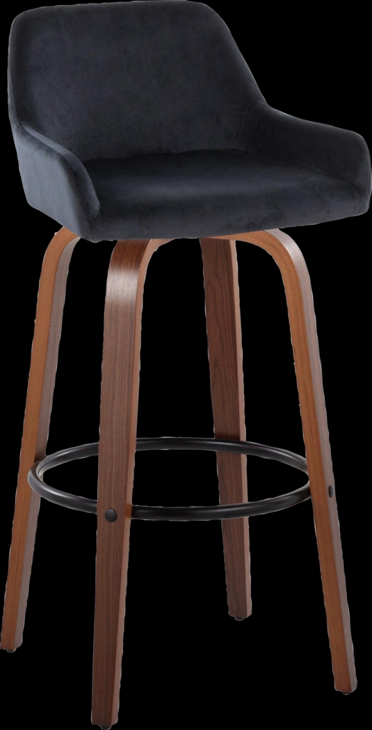 Rimcrest VI Black Swivel Barstool, Set of 2 - Thumbnail - Image 6