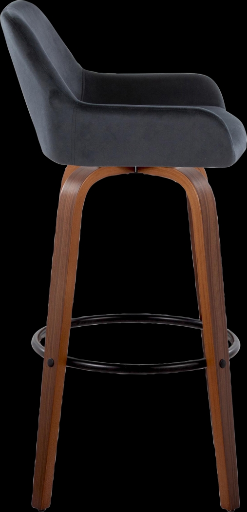 Rimcrest VI Black Swivel Barstool, Set of 2 - Thumbnail - Image 7