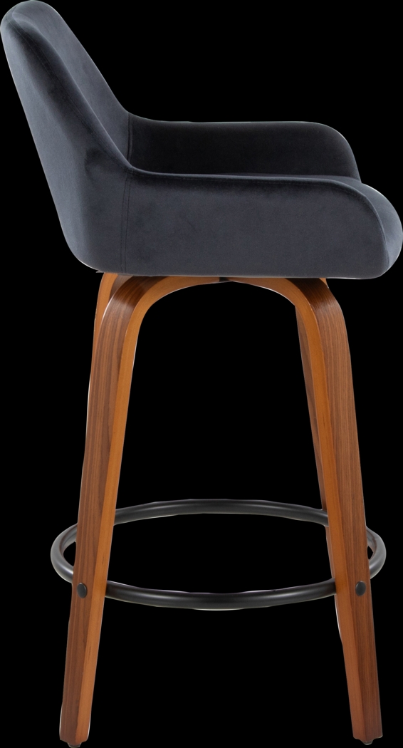 Rimcrest VI Black Swivel Counter Height Stool, Set of 2 - Thumbnail - Image 6