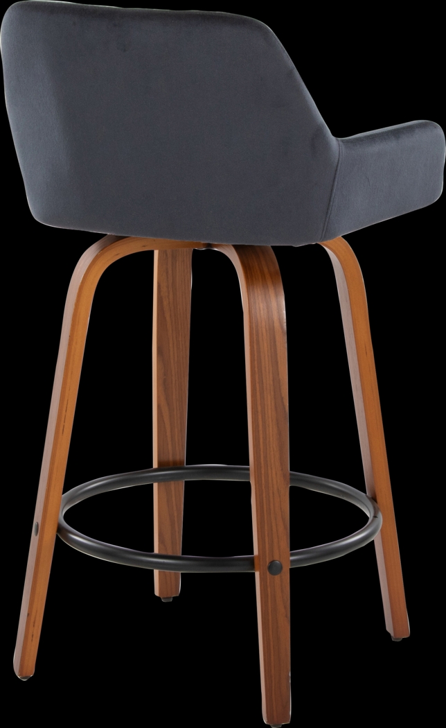 Rimcrest VI Black Swivel Counter Height Stool, Set of 2 - Thumbnail - Image 7