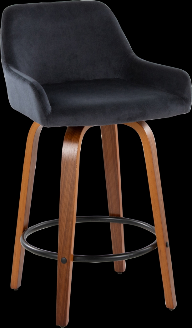 Rimcrest VI Black Swivel Counter Height Stool, Set of 2 - Thumbnail - Image 10