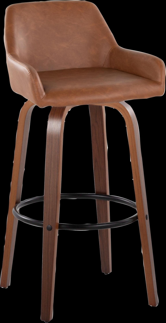 Rimcrest VI Camel Swivel Barstool, Set of 2 - Thumbnail - Image 6