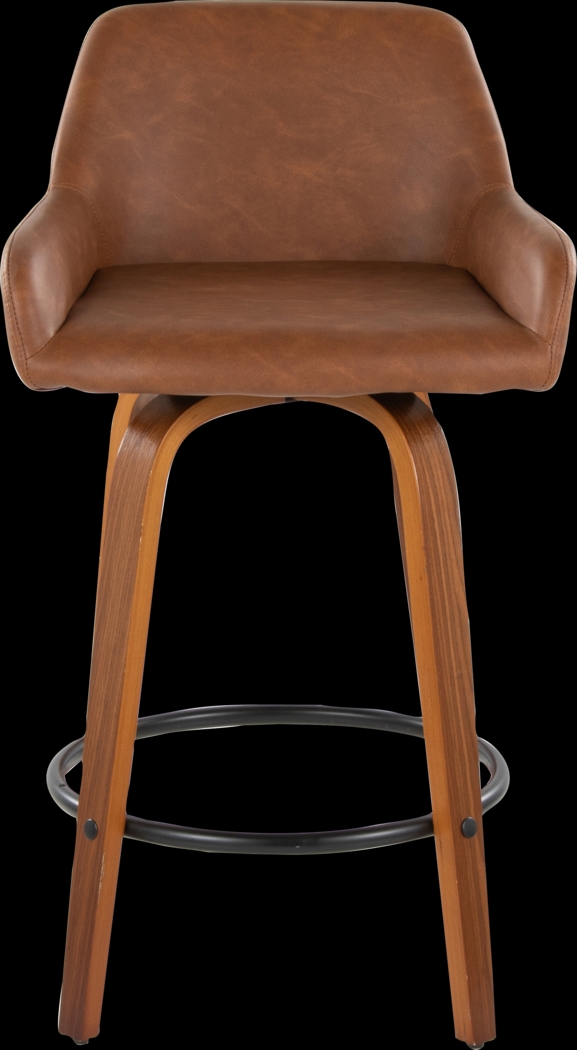 Rimcrest VI Camel Swivel Counter Height Stool, Set of 2 - Thumbnail - Image 10