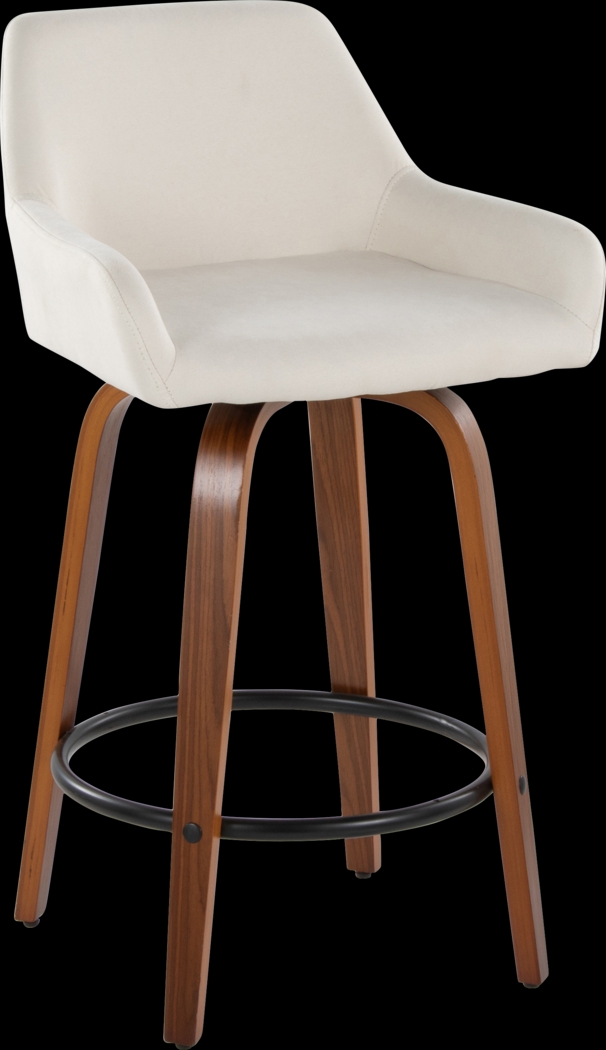 Rimcrest VI Cream Swivel Counter Height Stool, Set of 2 - Thumbnail - Image 6