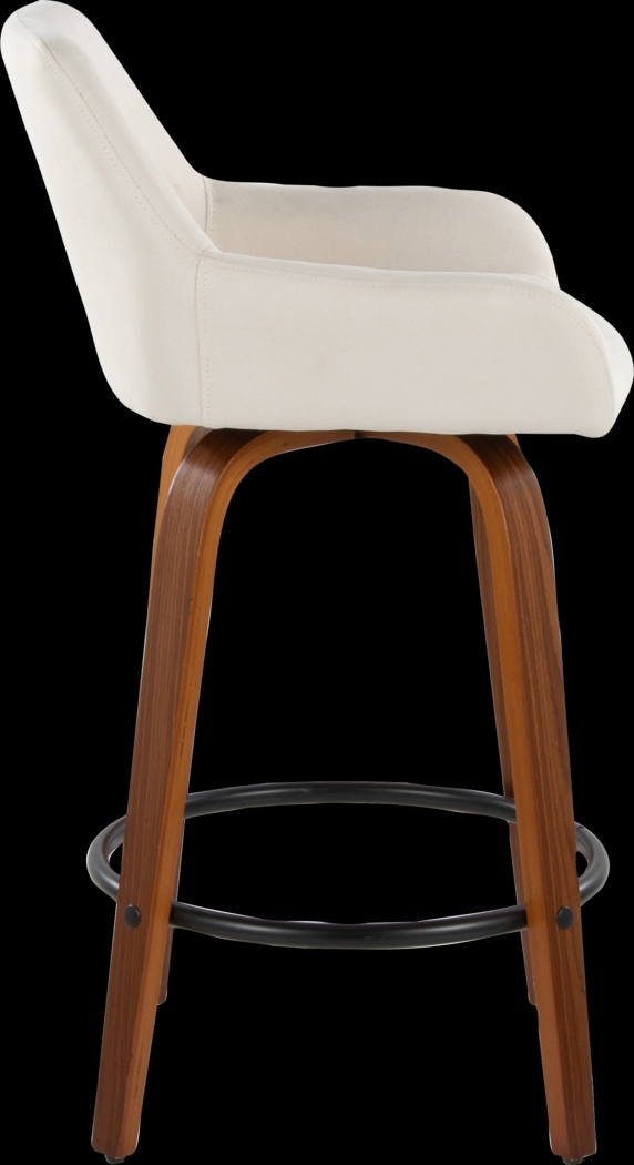 Rimcrest VI Cream Swivel Counter Height Stool, Set of 2 - Thumbnail - Image 7