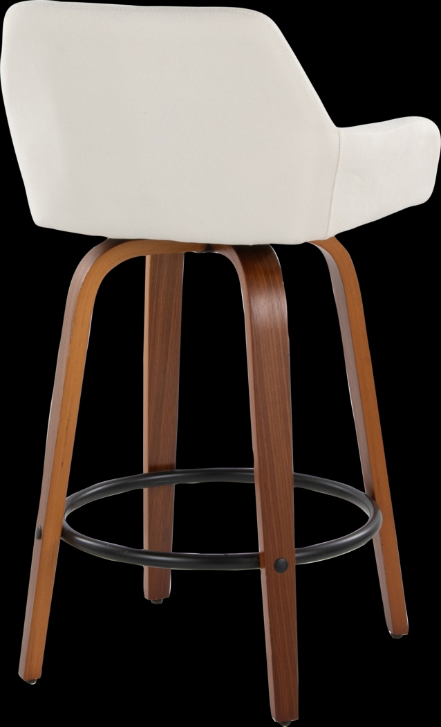 Rimcrest VI Cream Swivel Counter Height Stool, Set of 2 - Thumbnail - Image 8