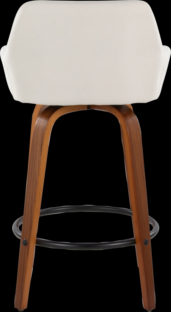 Rimcrest VI Cream Swivel Counter Height Stool, Set of 2 - Thumbnail - Image 9