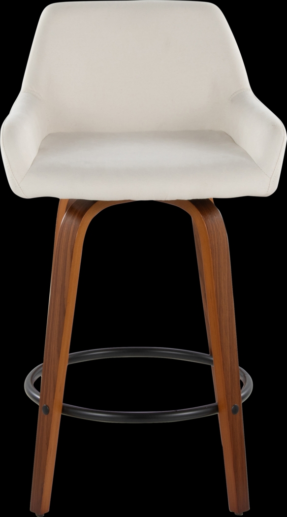Rimcrest VI Cream Swivel Counter Height Stool, Set of 2 - Thumbnail - Image 10