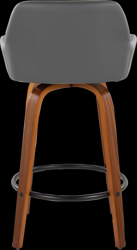 Rimcrest VI Gray Swivel Counter Height Stool, Set of 2 - Thumbnail - Image 9