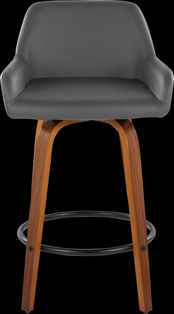 Rimcrest VI Gray Swivel Counter Height Stool, Set of 2 - Thumbnail - Image 10