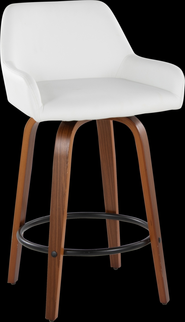 Rimcrest VI White Swivel Counter Height Stool, Set of 2 - Thumbnail - Image 6