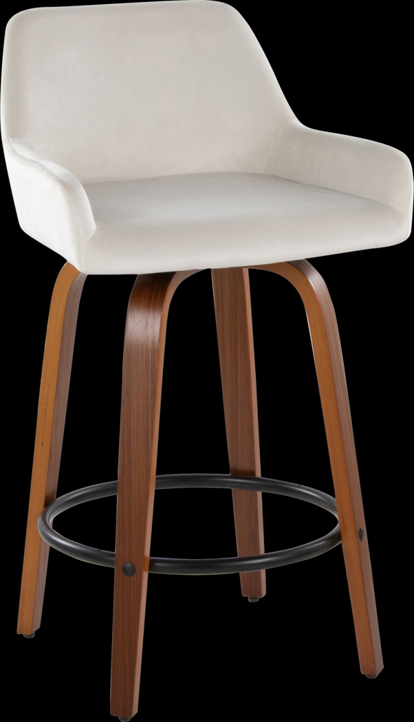 Rimcrest VI White Swivel Counter Height Stool, Set of 2 - Thumbnail - Image 6