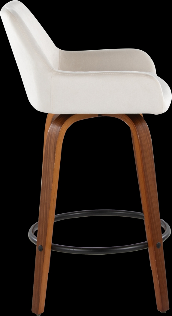 Rimcrest VI White Swivel Counter Height Stool, Set of 2 - Thumbnail - Image 7