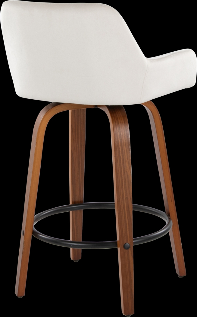 Rimcrest VI White Swivel Counter Height Stool, Set of 2 - Thumbnail - Image 8