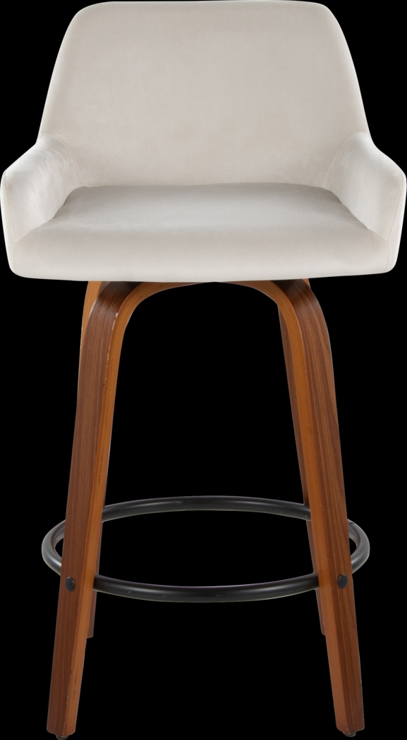 Rimcrest VI White Swivel Counter Height Stool, Set of 2 - Thumbnail - Image 9