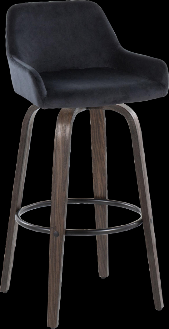 Rimcrest VII Black Swivel Barstool, Set of 2 - Thumbnail - Image 6