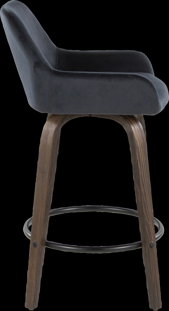 Rimcrest VII Black Swivel Counter Height Stool, Set of 2 - Thumbnail - Image 7