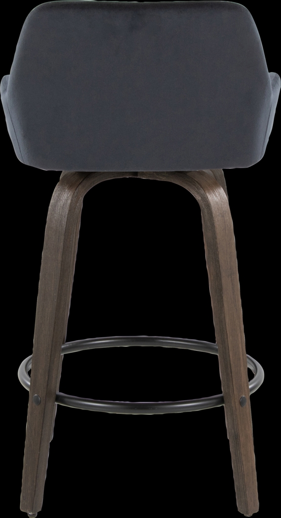 Rimcrest VII Black Swivel Counter Height Stool, Set of 2 - Thumbnail - Image 9