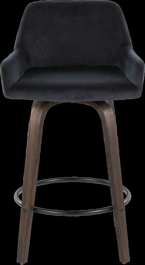 Rimcrest VII Black Swivel Counter Height Stool, Set of 2 - Thumbnail - Image 10