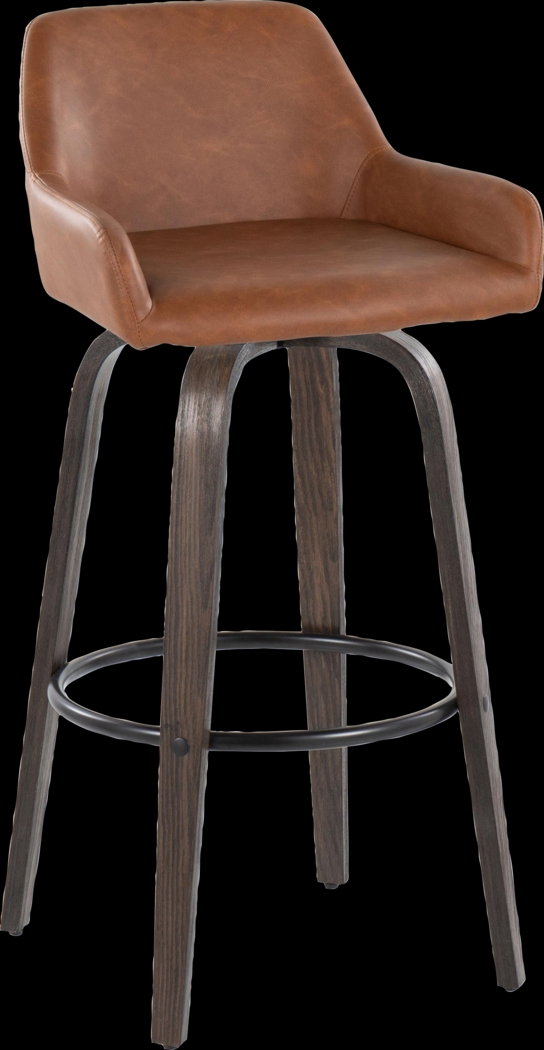 Rimcrest VII Camel Swivel Barstool, Set of 2 - Thumbnail - Image 6