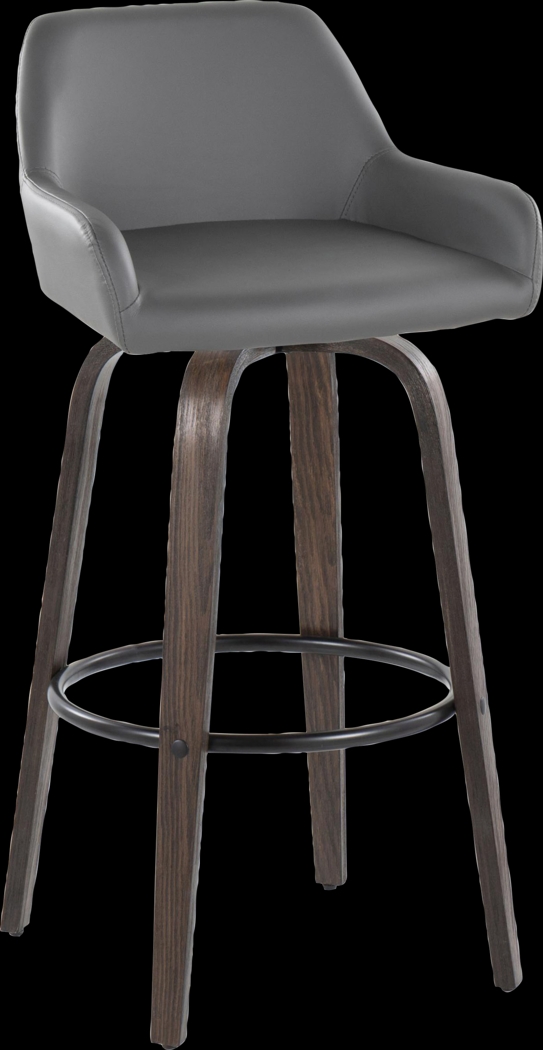 Rimcrest VII Gray Swivel Barstool, Set of 2 - Thumbnail - Image 6
