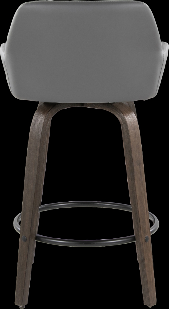 Rimcrest VII Gray Swivel Counter Height Stool, Set of 2 - Thumbnail - Image 9
