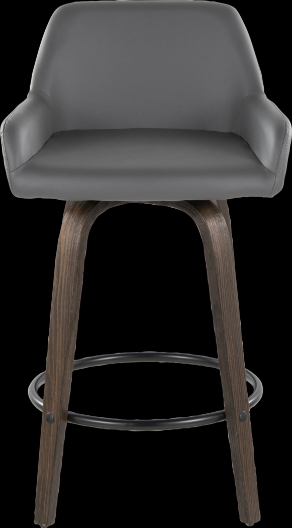 Rimcrest VII Gray Swivel Counter Height Stool, Set of 2 - Thumbnail - Image 10