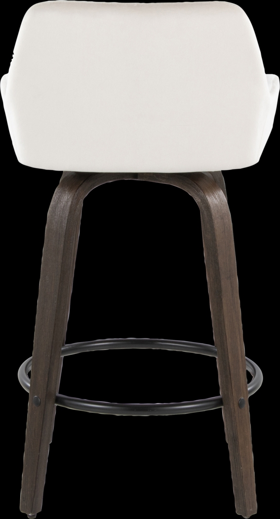 Rimcrest VII White Swivel Counter Height Stool, Set of 2 - Thumbnail - Image 5