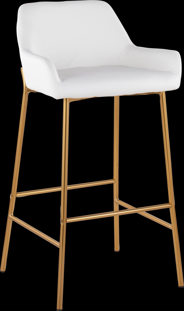 Rimcrest White Barstool Set of 2 - Thumbnail - Image 2