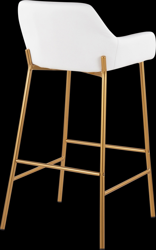 Rimcrest White Barstool Set of 2 - Thumbnail - Image 4