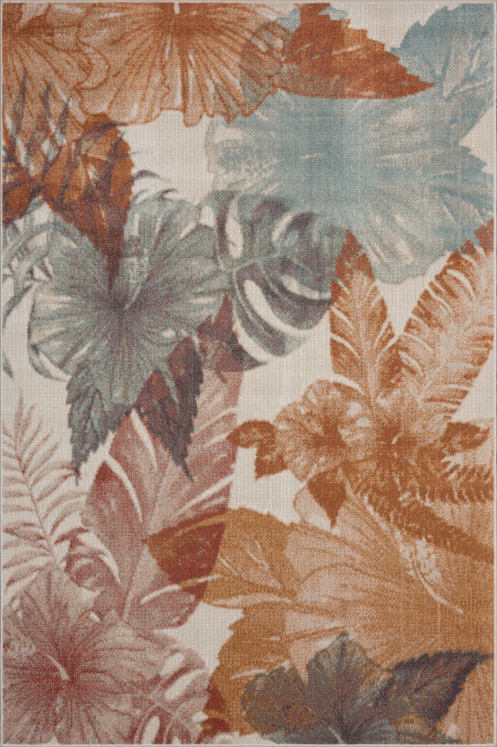 Rimdes Cream/Multi 7'9 x 9'9 Indoor/Outdoor Rug - Thumbnail - Image 1