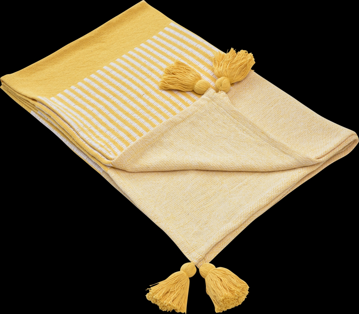 Ringdover Yellow Throw Blanket - Thumbnail - Image 3