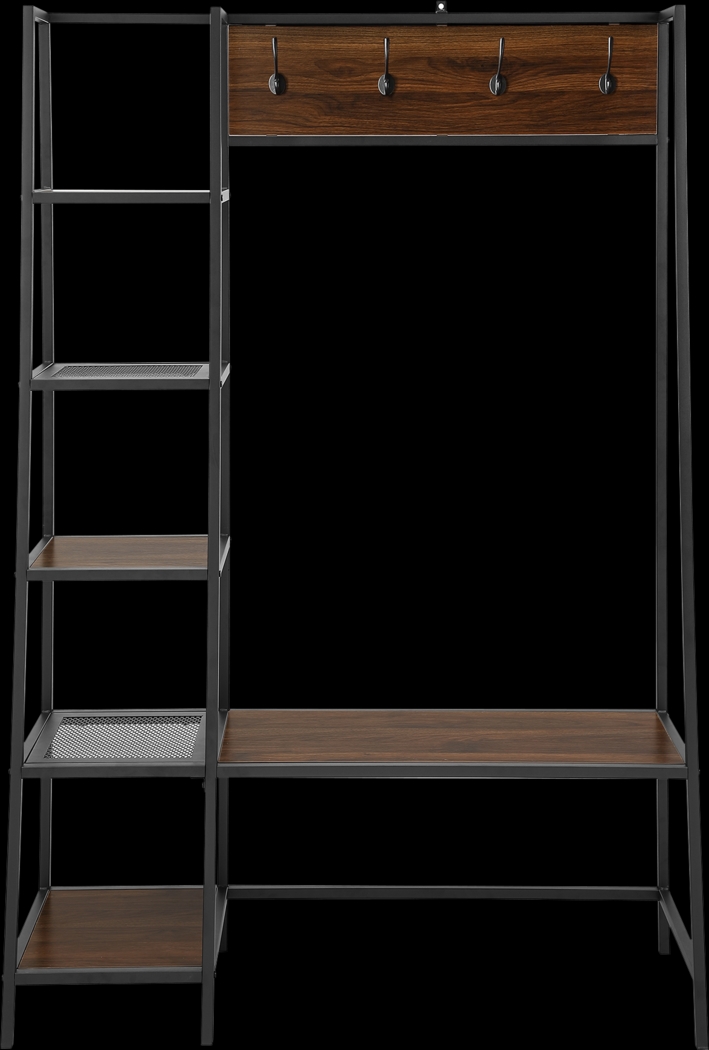 Rinwood Walnut Hall Tree - Thumbnail - Image 2