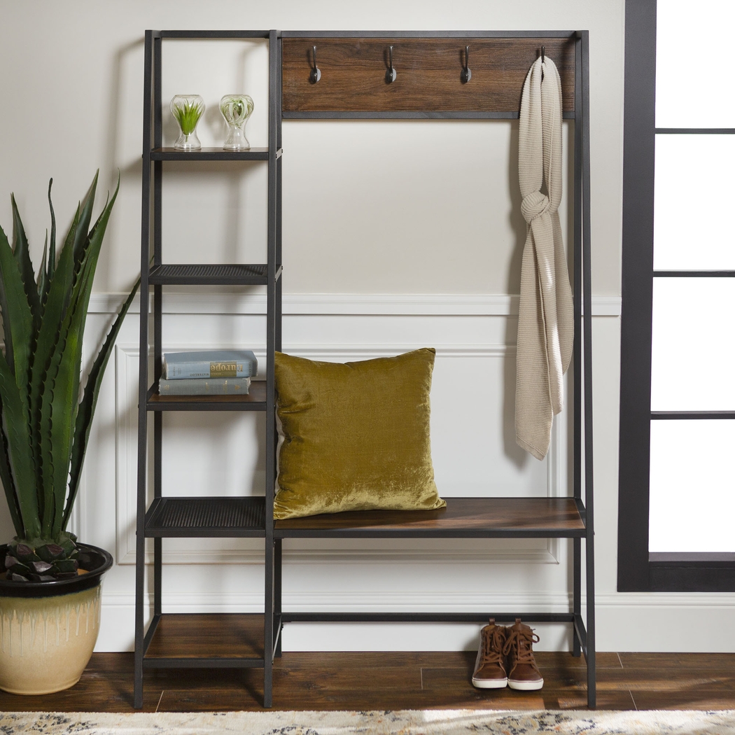 Rinwood Walnut Hall Tree - Thumbnail - Image 5