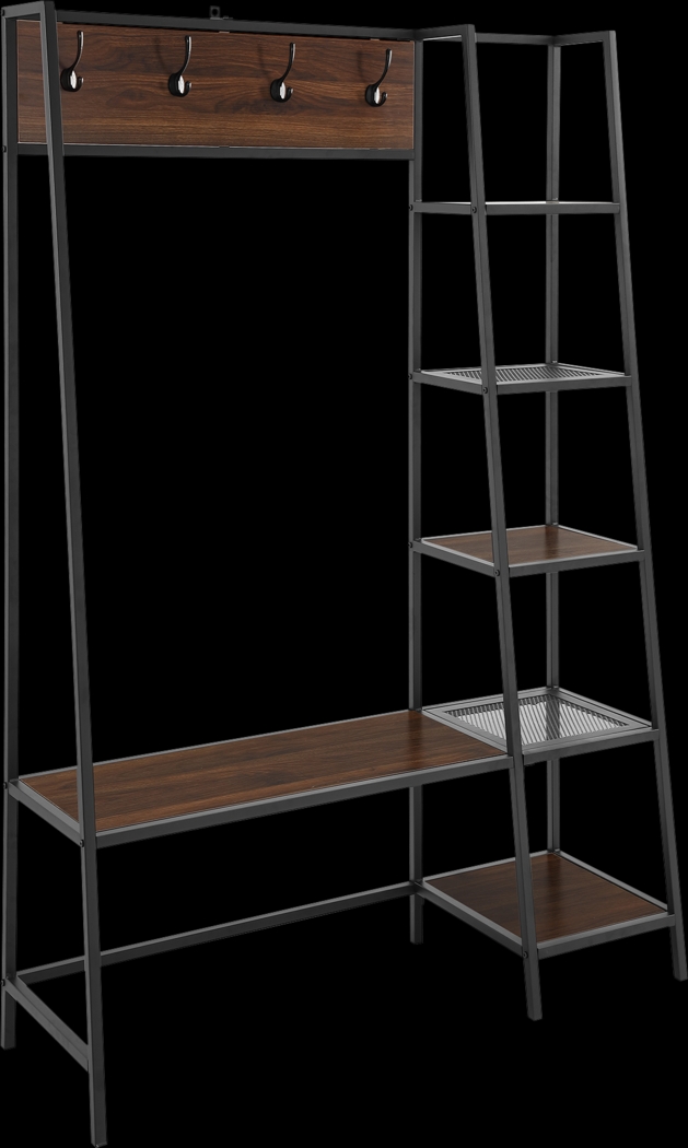 Rinwood Walnut Hall Tree - Thumbnail - Image 1