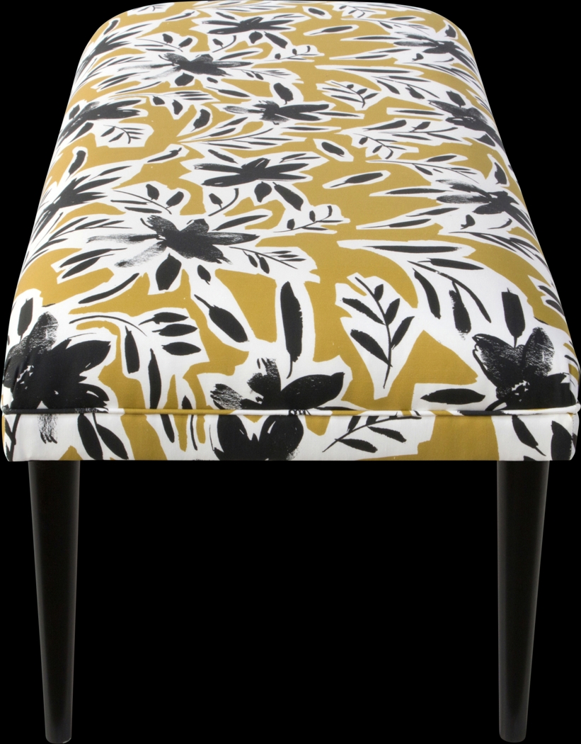 Riona Yellow Accent Bench - Thumbnail - Image 3
