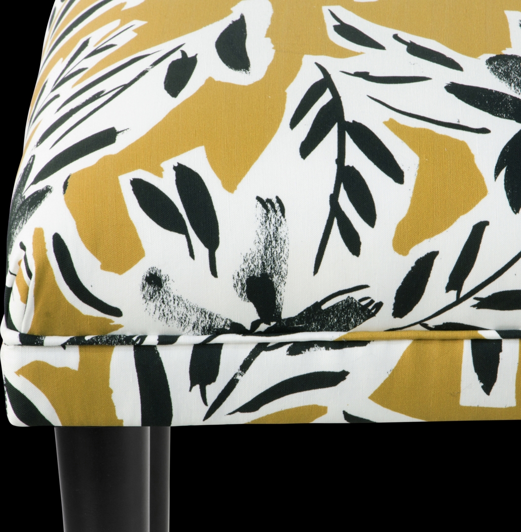 Riona Yellow Accent Bench - Thumbnail - Image 4