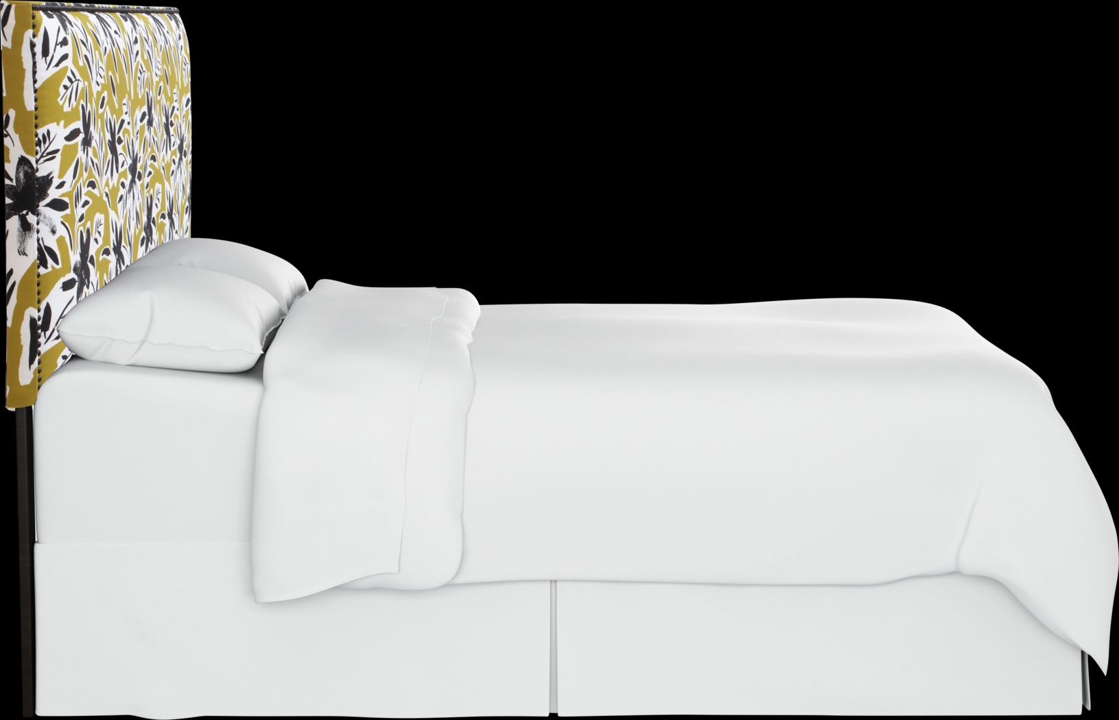 Riona Yellow King Upholstered Headboard - Thumbnail - Image 3