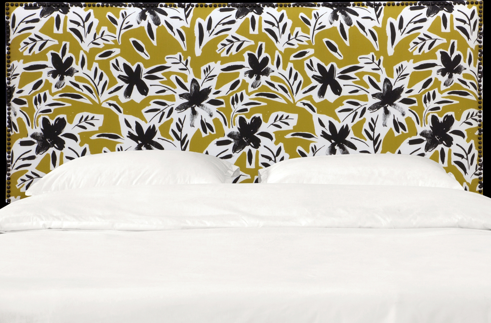Riona Yellow Queen Upholstered Headboard - Thumbnail - Image 2